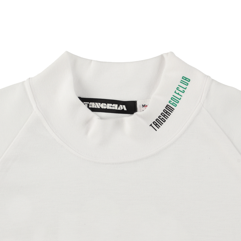 GOLF CLUB PUZZLE CHARACTER AIR MOCKNECK TEE  WHITE TGA-MT169
