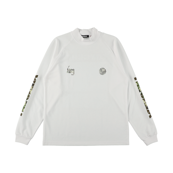 CAMO LOGO AIR MOCKNECK TEE WHITE TGA-MT171