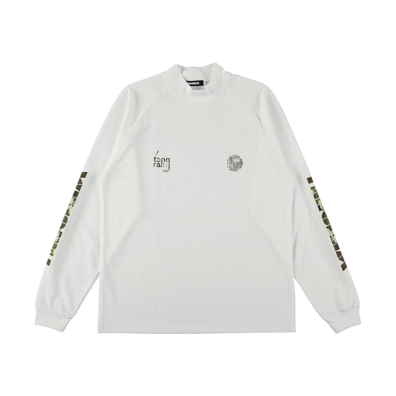 CAMO LOGO AIR MOCKNECK TEE WHITE TGA-MT171