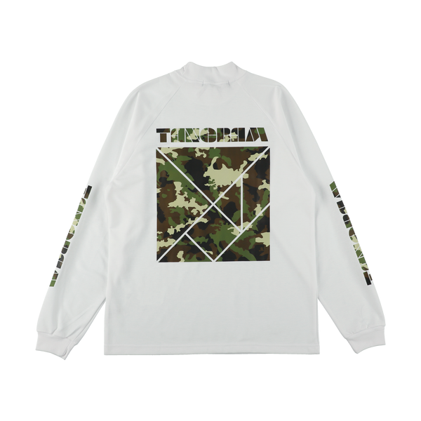CAMO LOGO AIR MOCKNECK TEE WHITE TGA-MT171