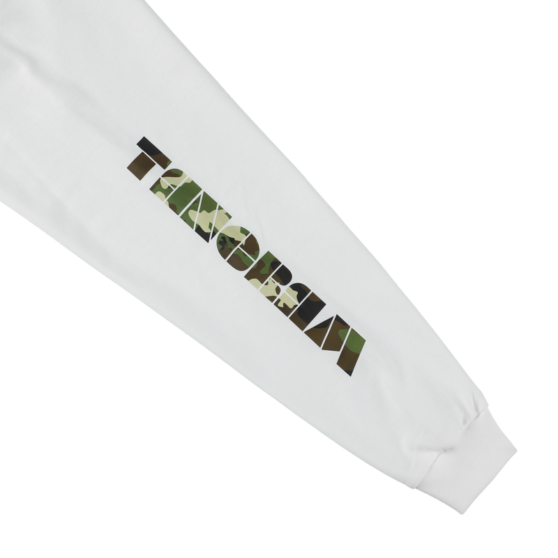CAMO LOGO AIR MOCKNECK TEE WHITE TGA-MT171
