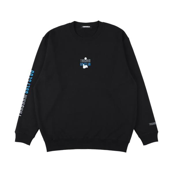 GOLF CLUB PUZZLE CHARACTER SWEAT CREW BLACK TGA-MT174