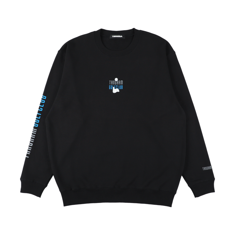 GOLF CLUB PUZZLE CHARACTER SWEAT CREW BLACK TGA-MT174