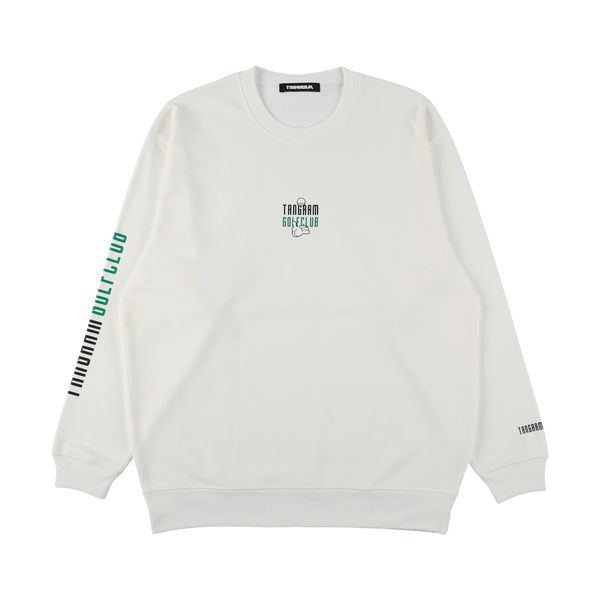 GOLF CLUB PUZZLE CHARACTER SWEAT CREW WHITE TGA-MT174