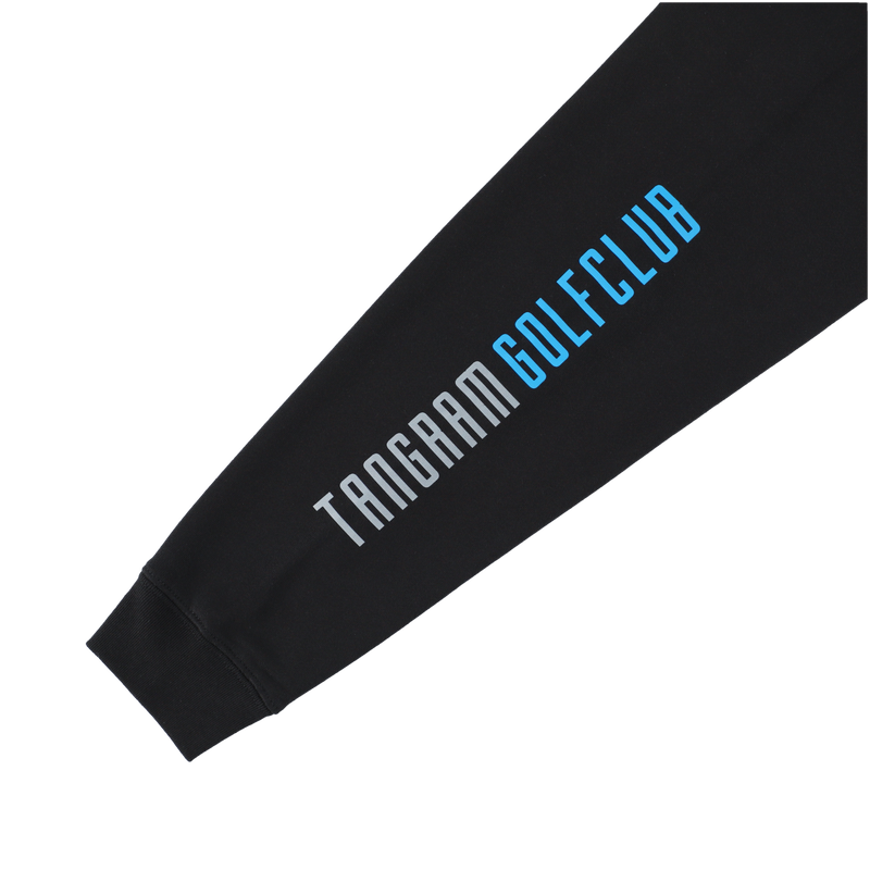 GOLF CLUB HAND ILLUST SWEAT CREW BLACK TGA-MT175