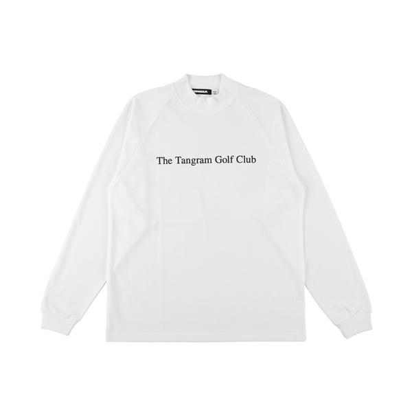 GOLF CLUB BIG LOGO AIR MOCKNECK TEE WHITE TGA-MT177