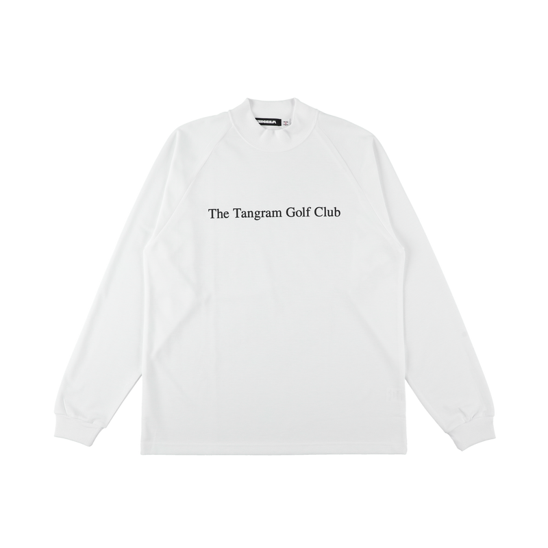 GOLF CLUB BIG LOGO AIR MOCKNECK TEE WHITE TGA-MT177