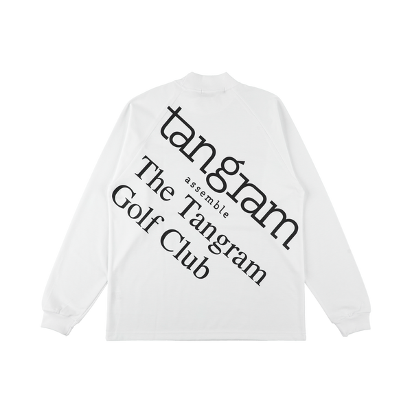 GOLF CLUB BIG LOGO AIR MOCKNECK TEE WHITE TGA-MT177