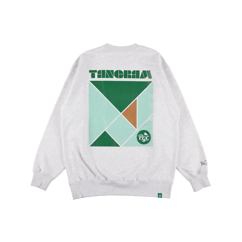 PGC × TANGRAM HEAVY WEIGHT CREW ASH GRAY TGA-MT179