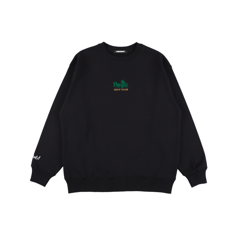 PGC × TANGRAM HEAVY WEIGHT CREW  BLACK TGA-MT179