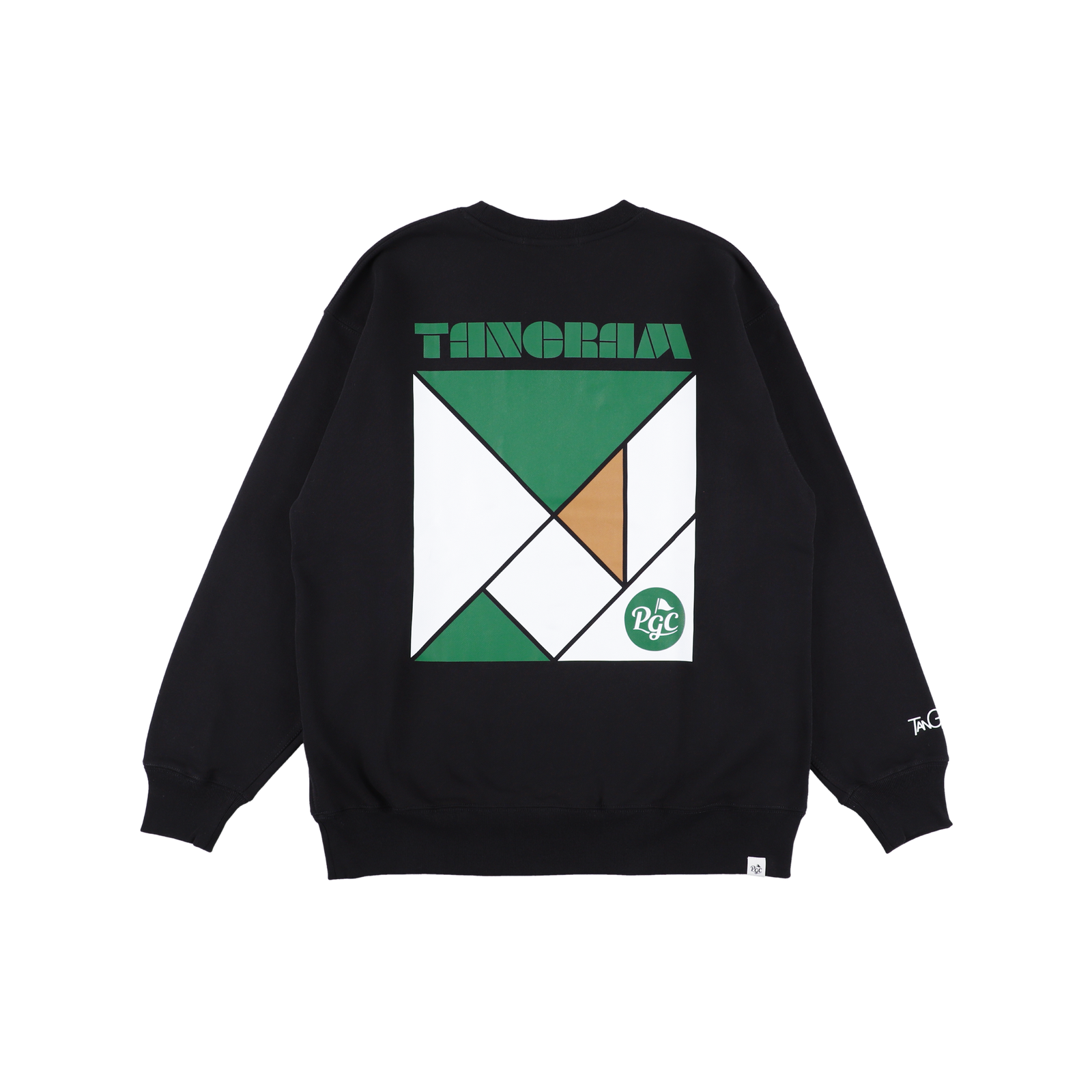 PGC × TANGRAM HEAVY WEIGHT CREW BLACK TGA-MT179