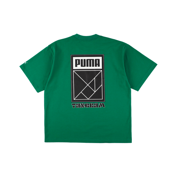 PUMA×TANGRAM コラボTシャツ Mサイズ PUMA × TANGRAM TEE WILD GREEN TGA-MT180