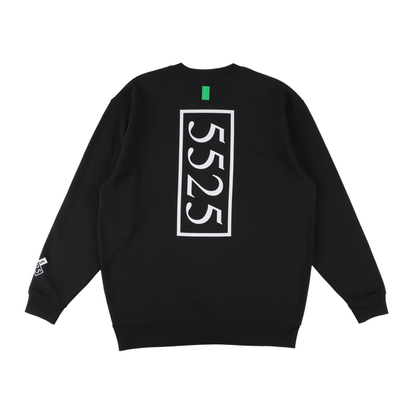 5525 × TANGRAM 5TH ANNIV. SWEAT CREW BLACK TGS-MT200