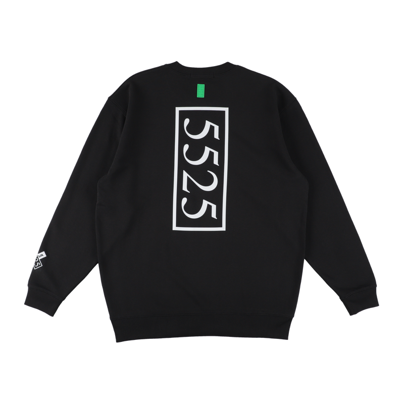 5525 × TANGRAM 5TH ANNIV. SWEAT CREW BLACK TGS-MT200