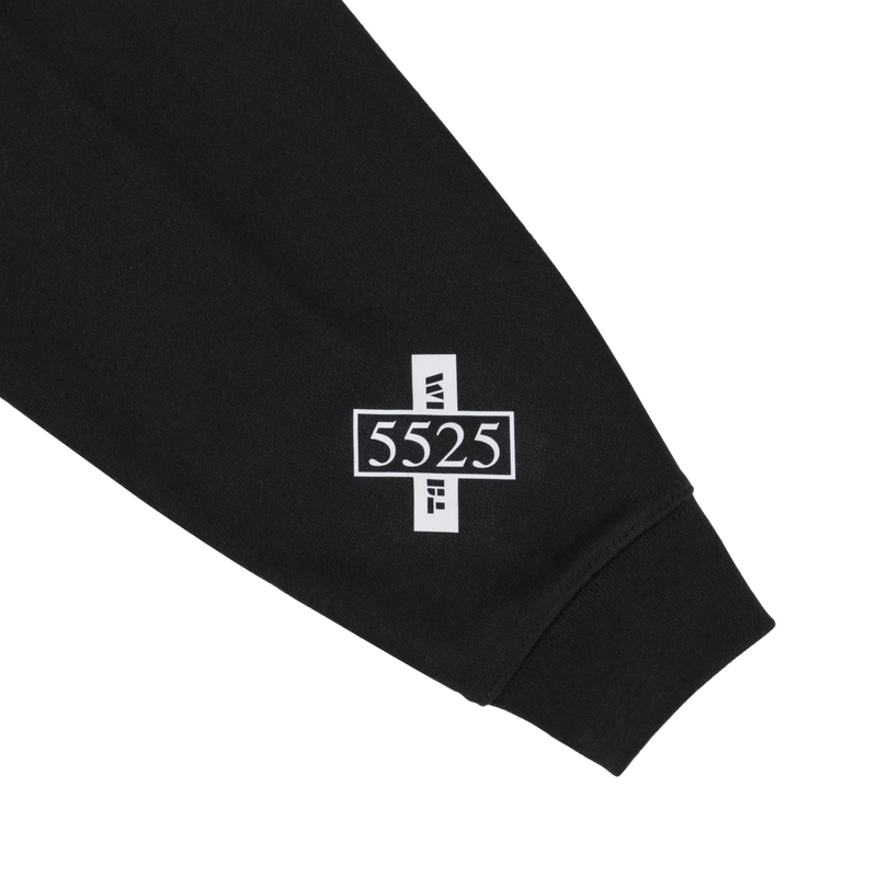 5525 × TANGRAM 5TH ANNIV. SWEAT CREW BLACK TGS-MT200
