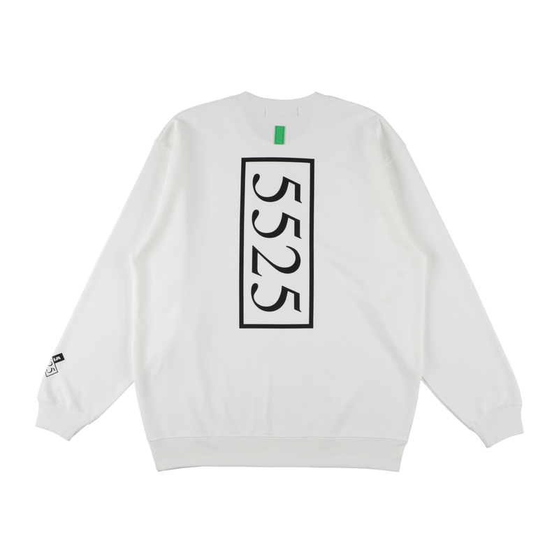 5525 × TANGRAM 5TH ANNIV. SWEAT CREW WHITE TGS-MT200