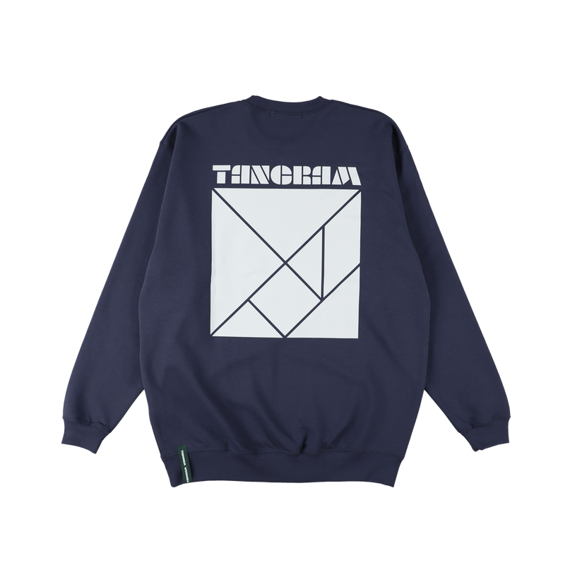 BASIC LOGO SWEAT CREW INDIGO TGA-MT95