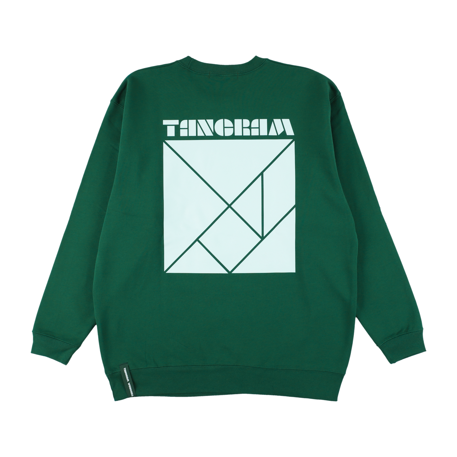 TANGRAM / LOGO SHORT MOCK NECK GREEN TANGRAM / LOGO SHORT MOCK NECK GREEN