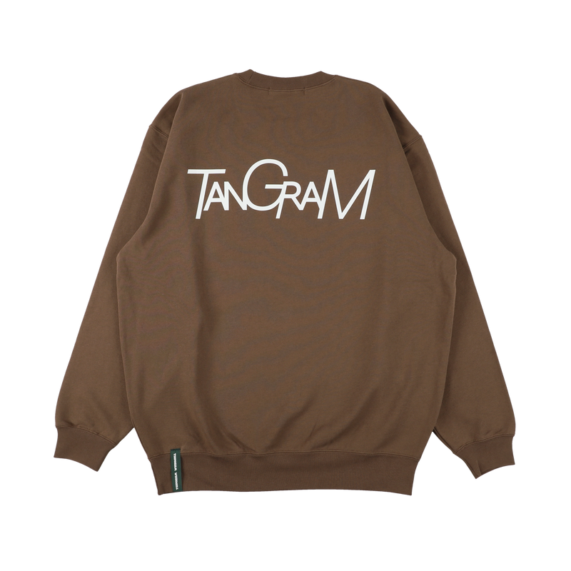 TSL LOGO SWEAT CREW BROWN TGA-MT96