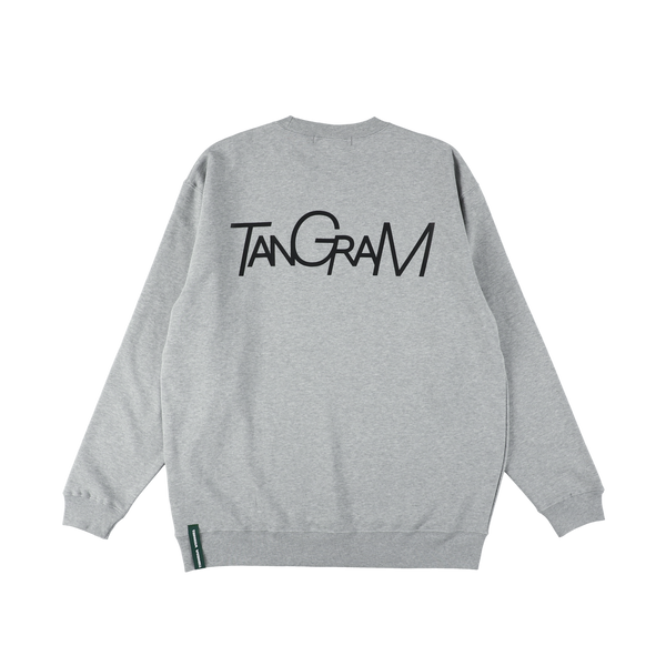 TSL LOGO SWEAT CREW MIX GRAY TGA-MT96