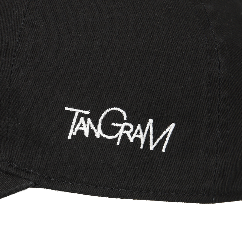 PGC × TANGRAM EMBROIDERY TWILL CAP BLACK TGA-UCAP37