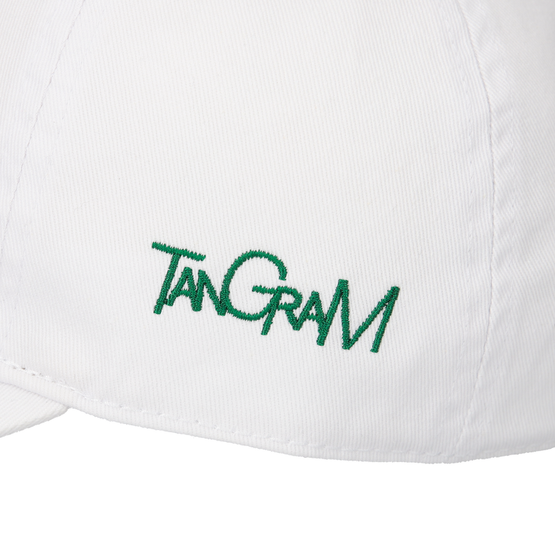 PGC × TANGRAM EMBROIDERY TWILL CAP WHITE TGA-UCAP37