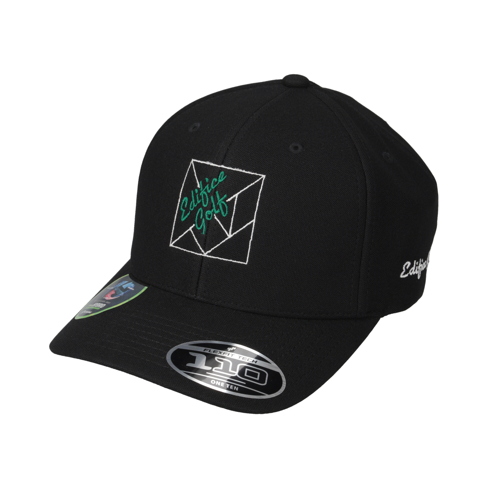 EDIFICE GOLF × TANGRAM FLEXFIT 110® CAP BLACK TGA-UCAP46