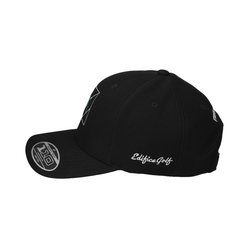 EDIFICE GOLF × TANGRAM FLEXFIT 110® CAP BLACK TGA-UCAP46