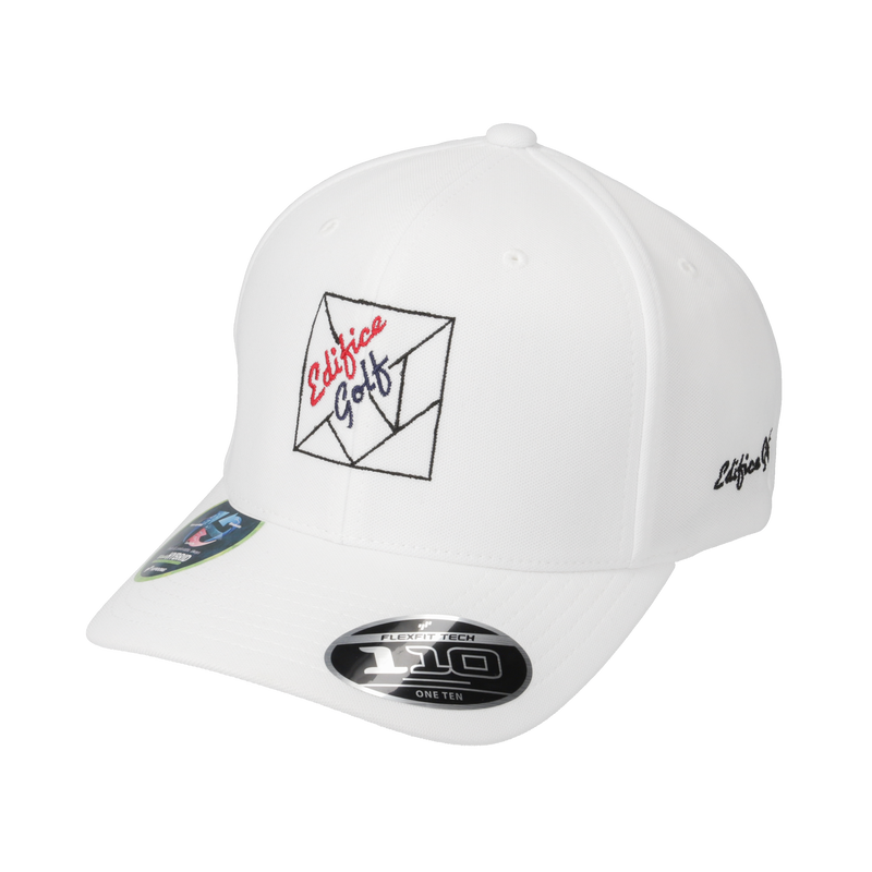 EDIFICE GOLF × TANGRAM FLEXFIT 110® CAP WHITE TGA-UCAP46