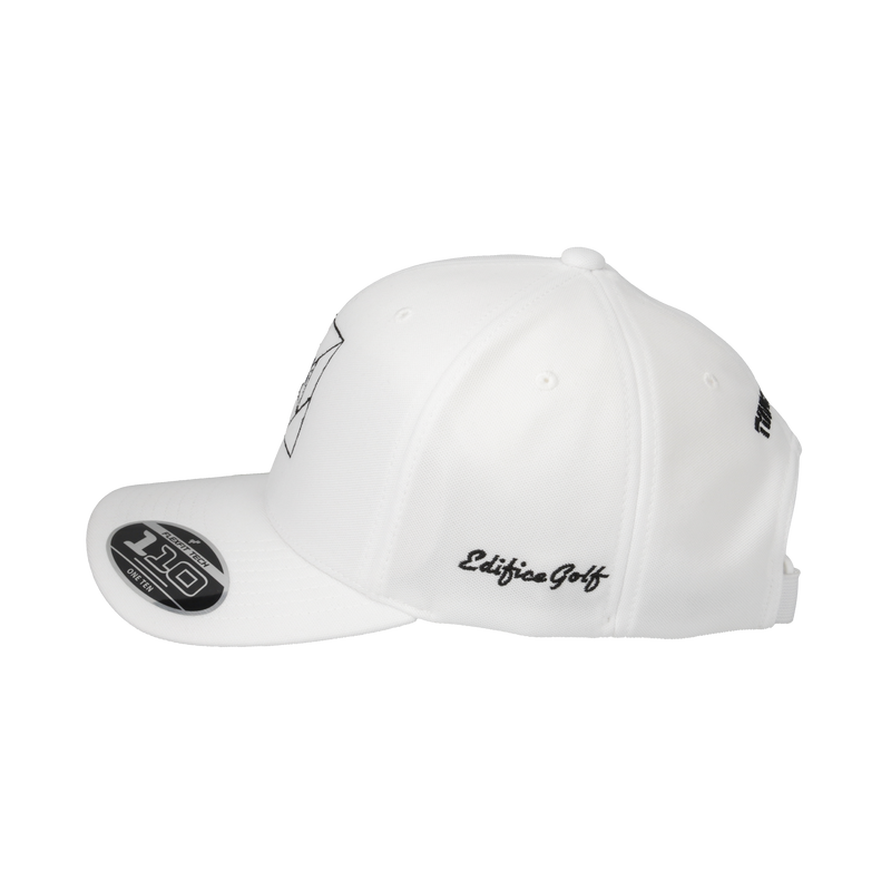 EDIFICE GOLF × TANGRAM FLEXFIT 110® CAP WHITE TGA-UCAP46