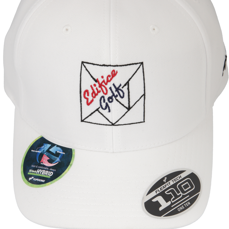 EDIFICE GOLF × TANGRAM FLEXFIT 110® CAP WHITE TGA-UCAP46