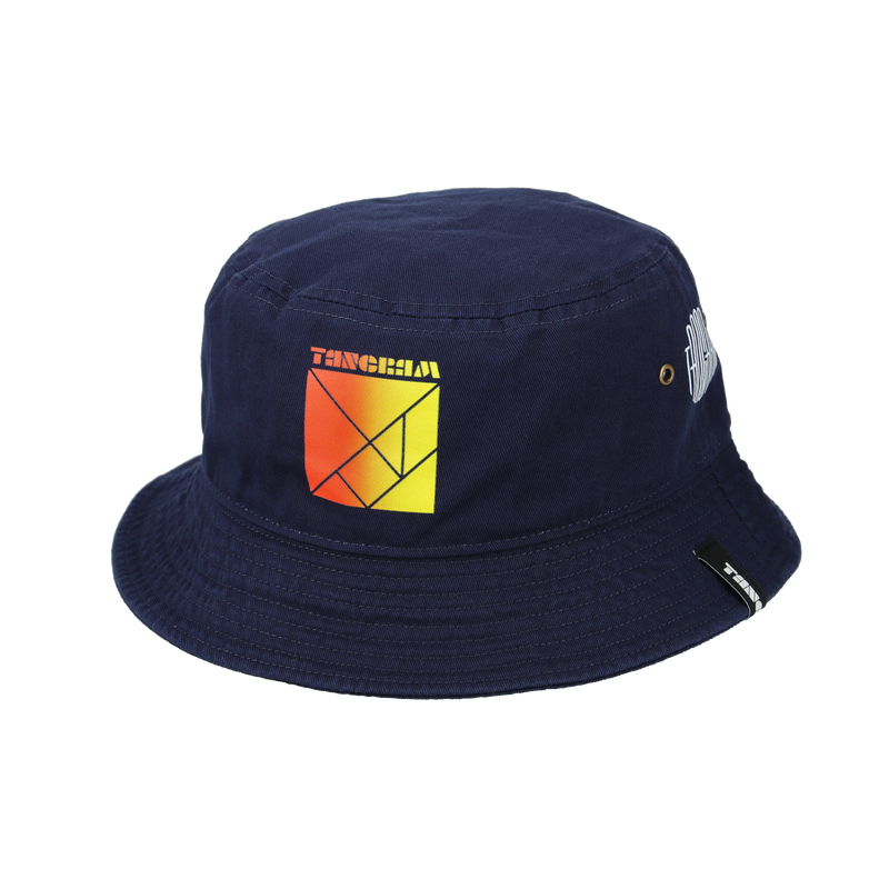 GRADATION LOGO BUCKET HAT NAVY TGA-UHAT36