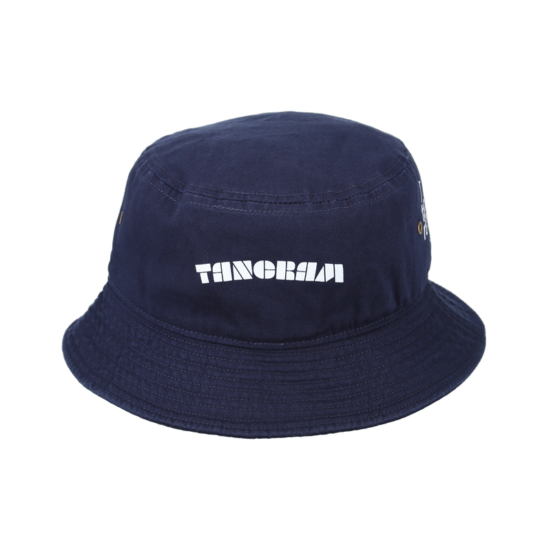 GRADATION LOGO BUCKET HAT NAVY TGA-UHAT36