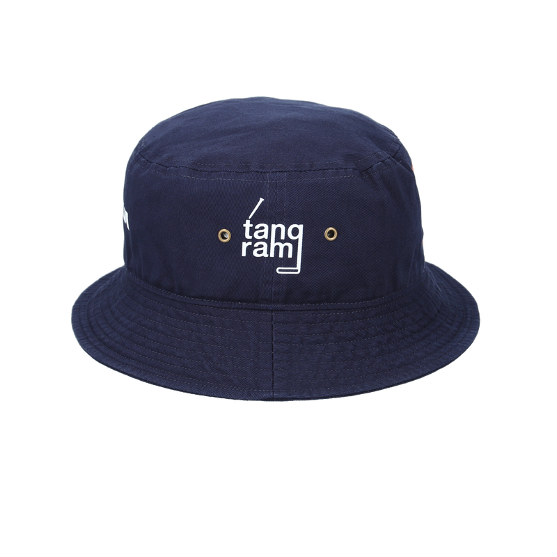 GRADATION LOGO BUCKET HAT NAVY TGA-UHAT36