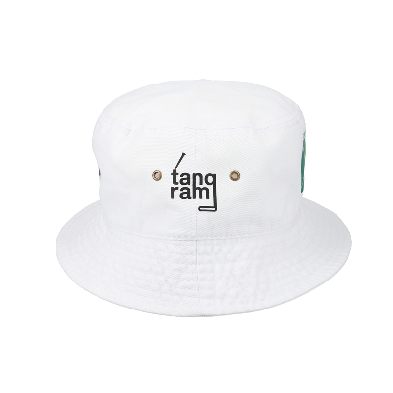 GRADATION LOGO BUCKET HAT WHITE TGA-UHAT36