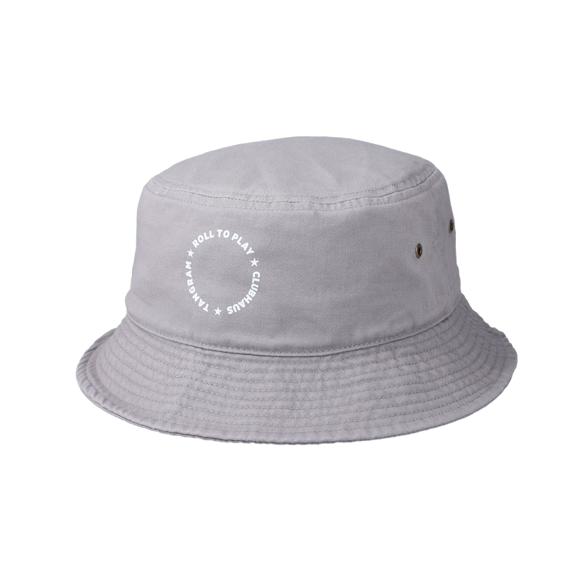 CLUBHAUS × TANGRAM DICE BUCKET HAT GRAY TGA-UHAT37