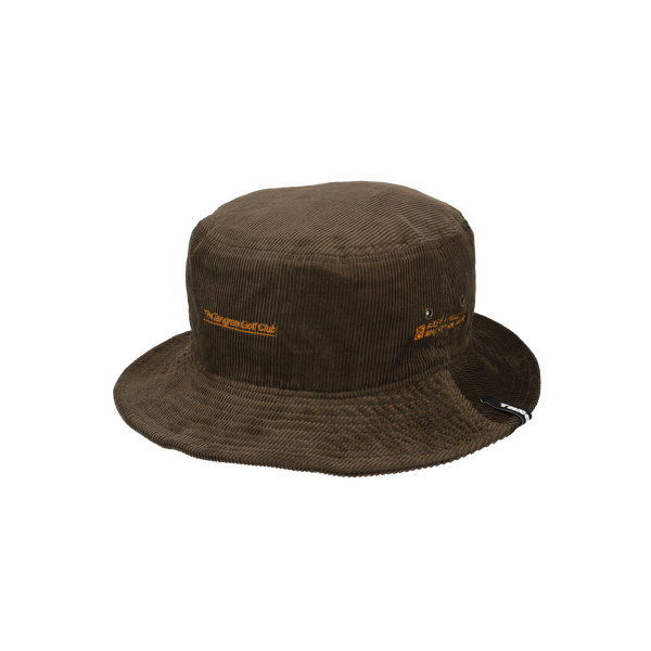 GOLF CLUB CORDUROY BUCKET HAT BROWN TGA-UHAT38