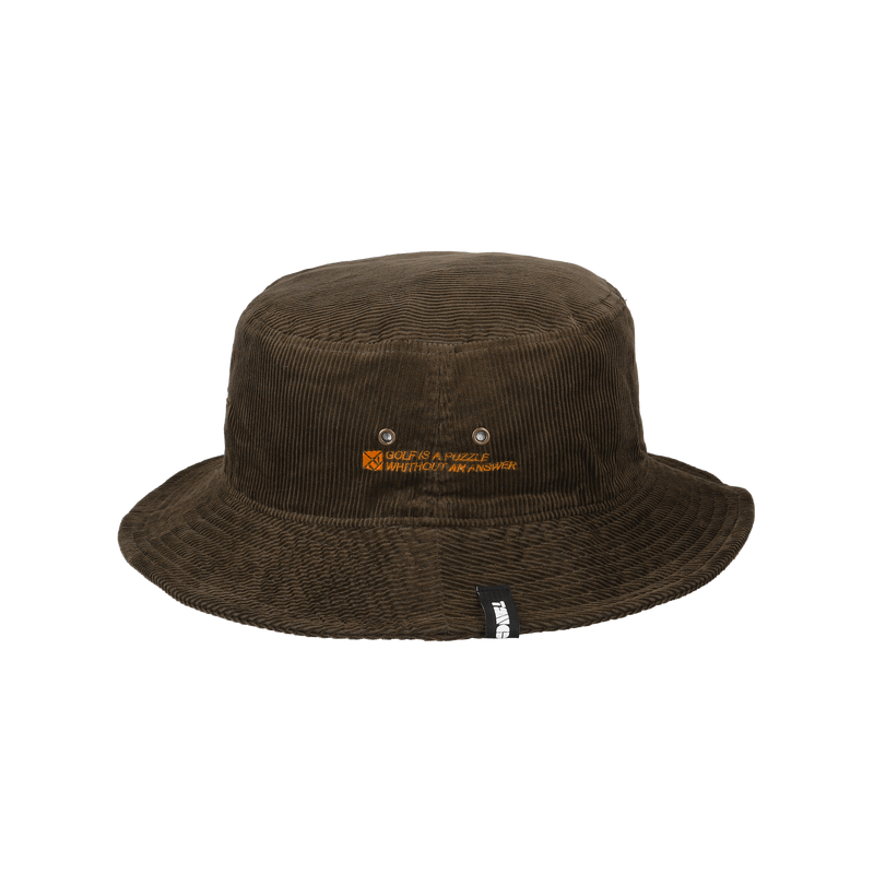 GOLF CLUB CORDUROY BUCKET HAT BROWN TGA-UHAT38