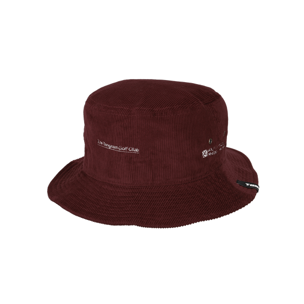 GOLF CLUB CORDUROY BUCKET HAT BURGUNDY TGA-UHAT38