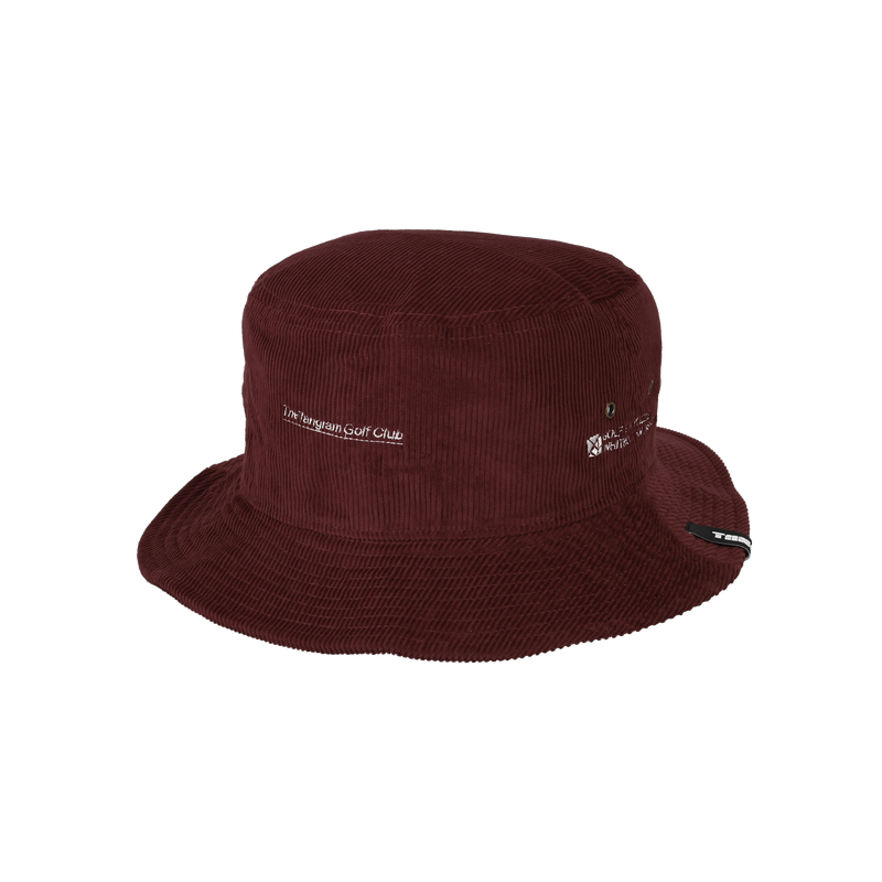 GOLF CLUB CORDUROY BUCKET HAT BURGUNDY TGA-UHAT38