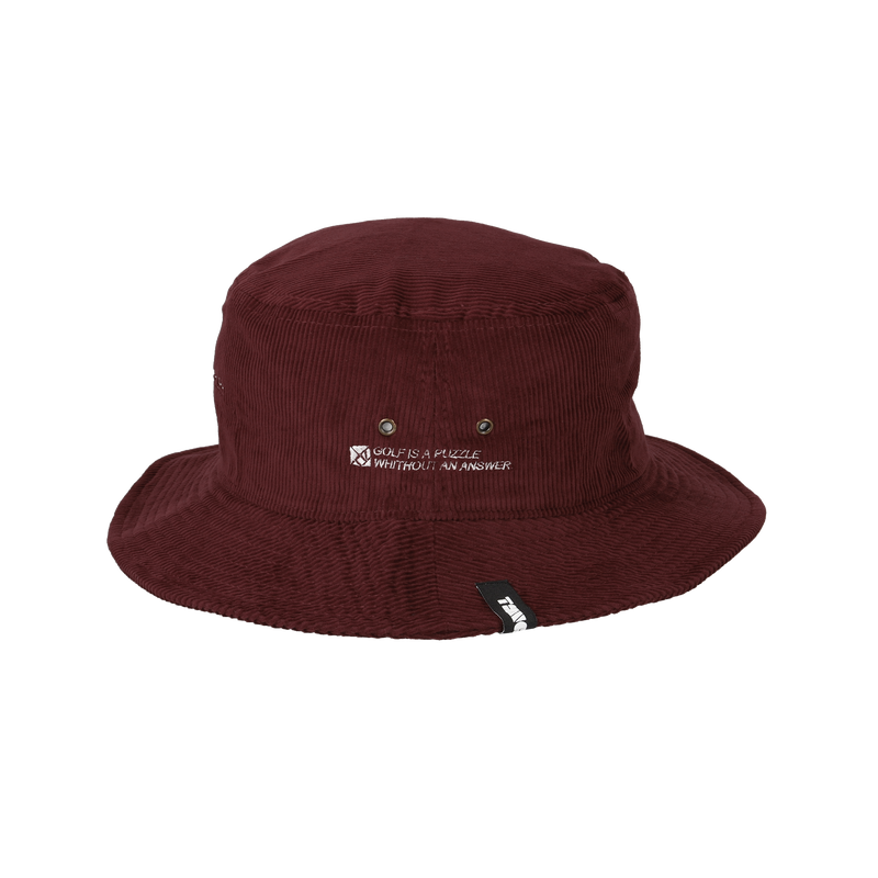 GOLF CLUB CORDUROY BUCKET HAT BURGUNDY TGA-UHAT38