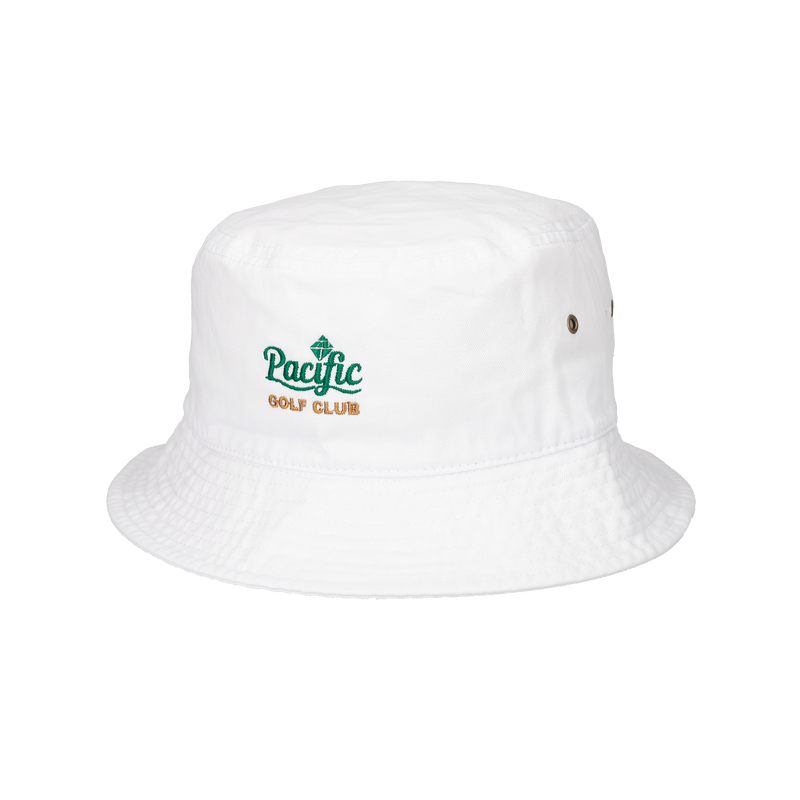 PGC × TANGRAM EMBROIDERY BUCKET HAT WHITE TGA-UHAT44