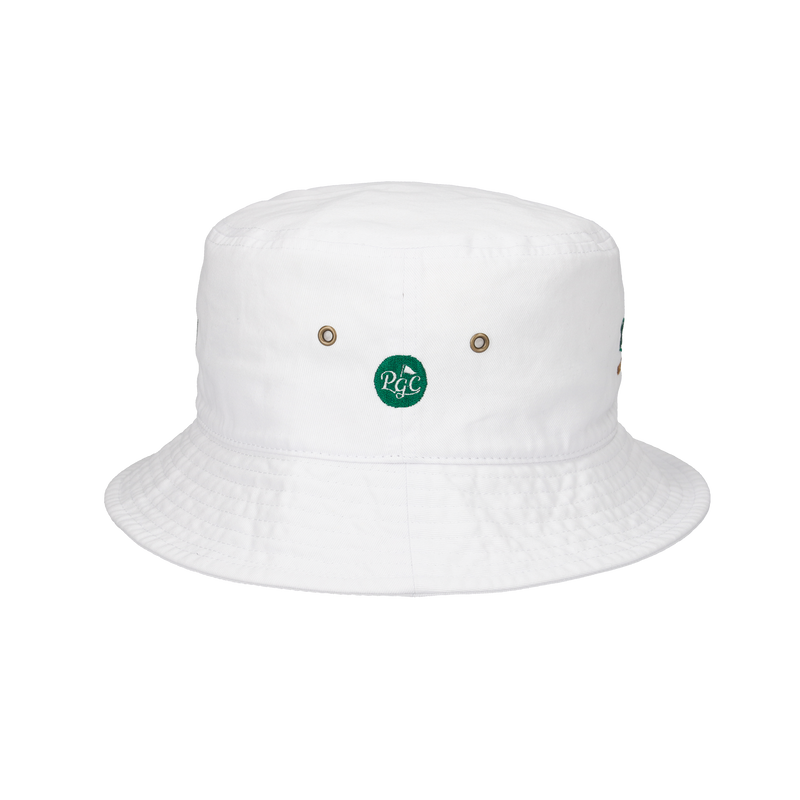 PGC × TANGRAM EMBROIDERY BUCKET HAT WHITE TGA-UHAT44