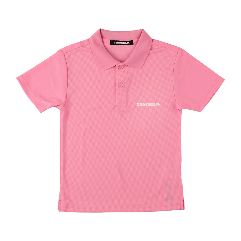 BASIC LOGO KIDS POLO SHIRTS PINK TGS-KPL01