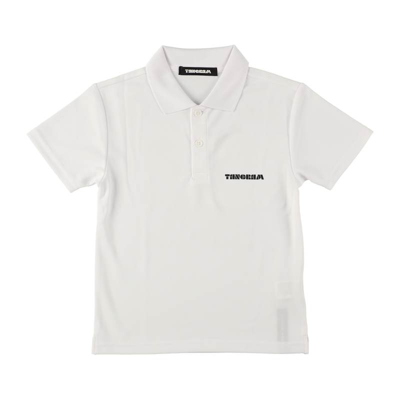 BASIC LOGO KIDS POLO SHIRTS WHITE TGS-KPL01