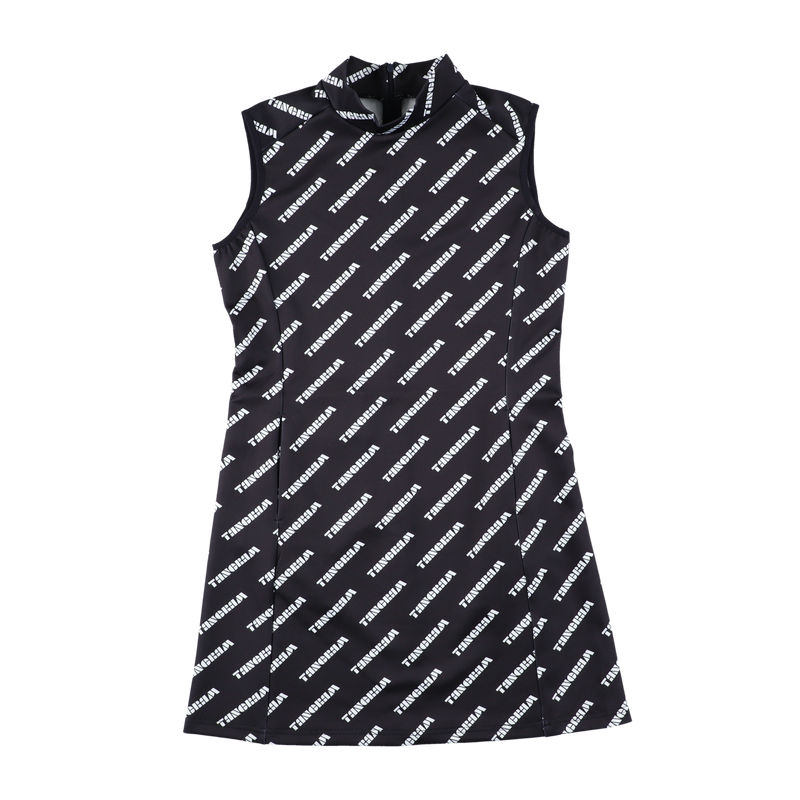 HIGH NECK STRETCH ONEPIECE BLACK / WHITE TGS-LO01