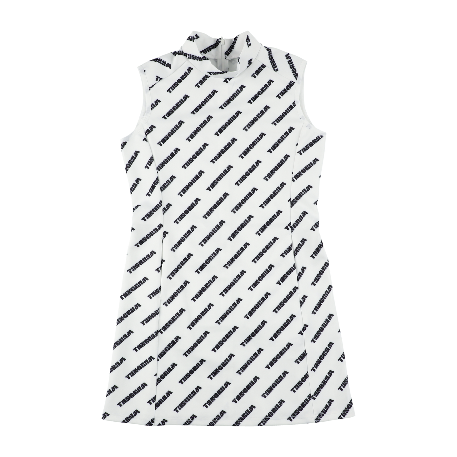 タングラム　ワンピース HIGH NECK STRETCH ONEPIECE WHITE / BLACK TGS-LO01 – TANGRAM