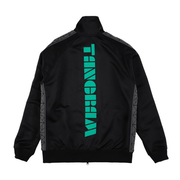 PUZZLE LINE SQUAD TRACK JACKET SILVER/EMERALD GREEN TGS-MB11