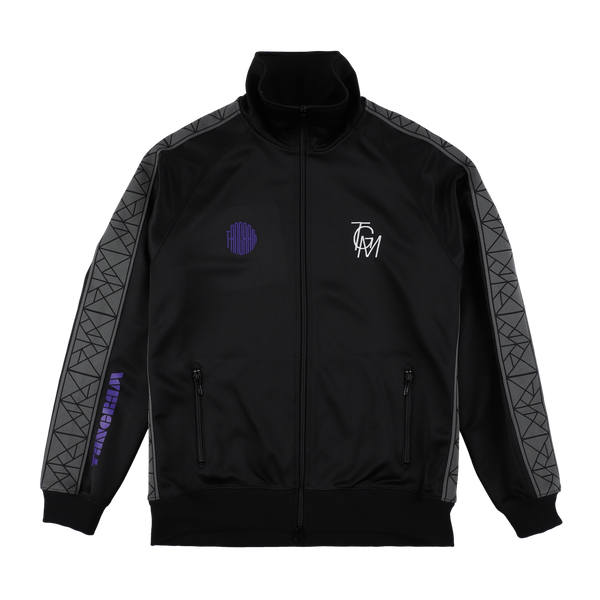 PUZZLE LINE SQUAD TRACK JACKET WHITE/PURPLE TGS-MB11