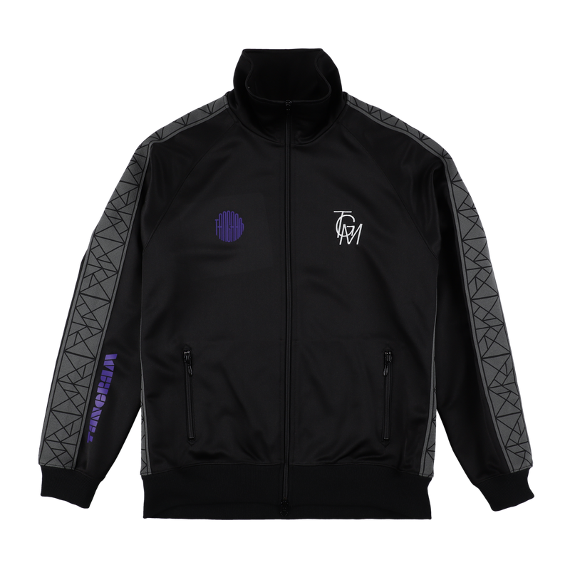 PUZZLE LINE SQUAD TRACK JACKET WHITE/PURPLE TGS-MB11